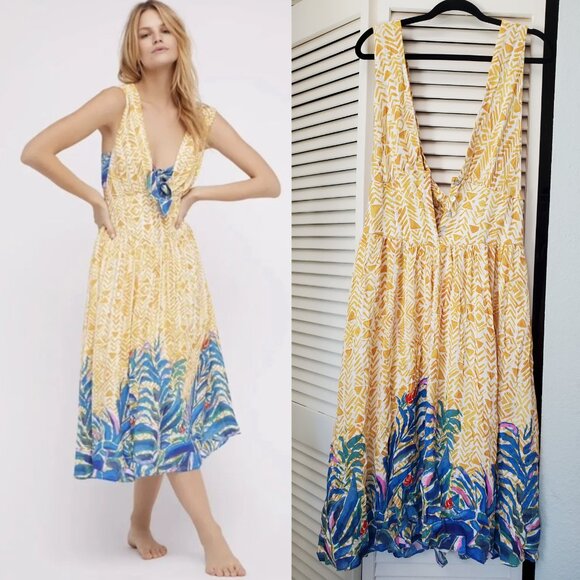 Free People Dresses & Skirts - Free people yellow midi dress